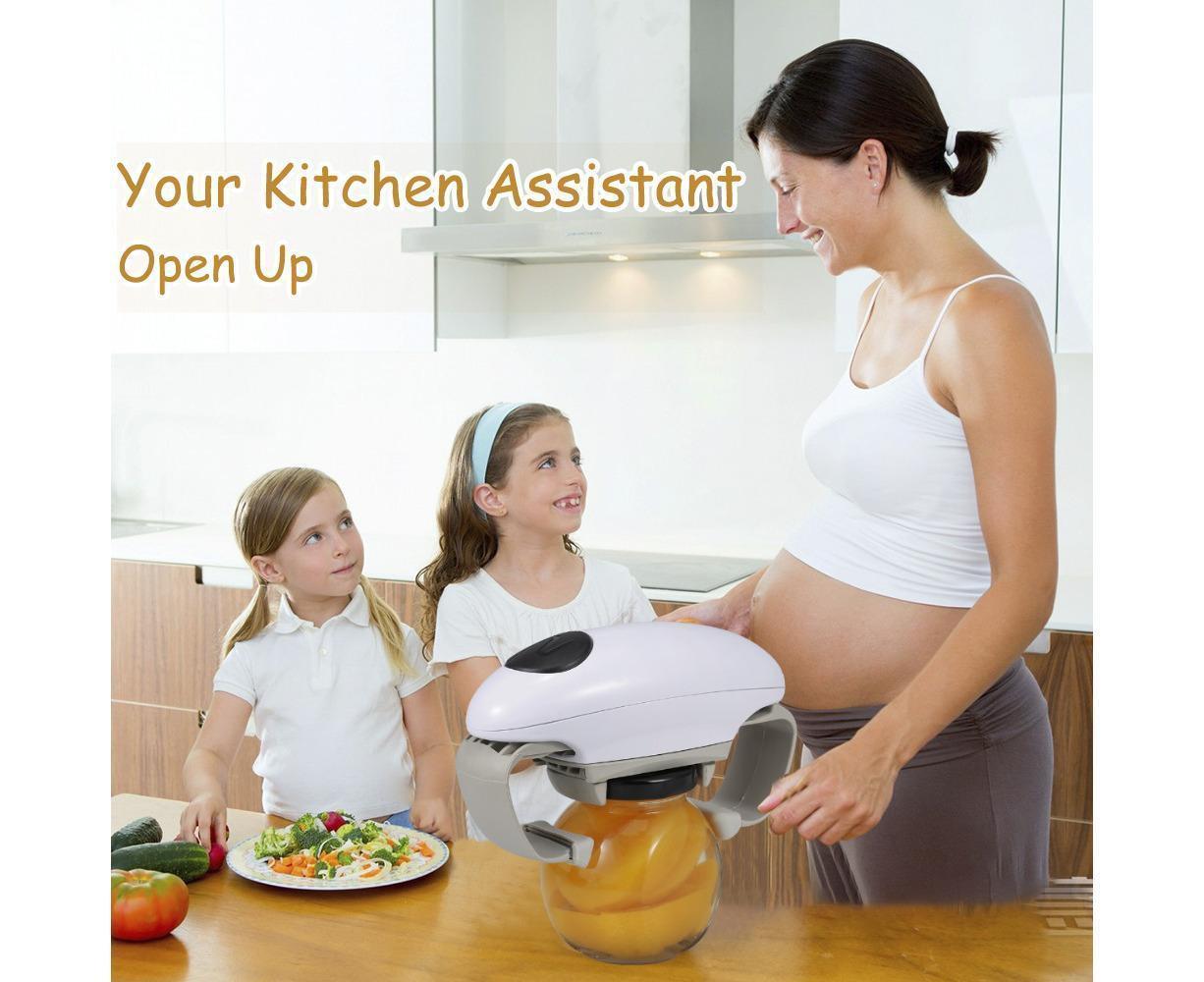 Electric Jar Opener One Touch Jar Opener white V1263-JX-815