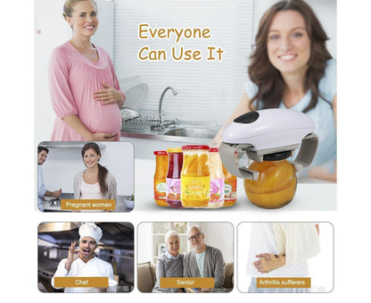 Electric Jar Opener One Touch Jar Opener white V1263-JX-815