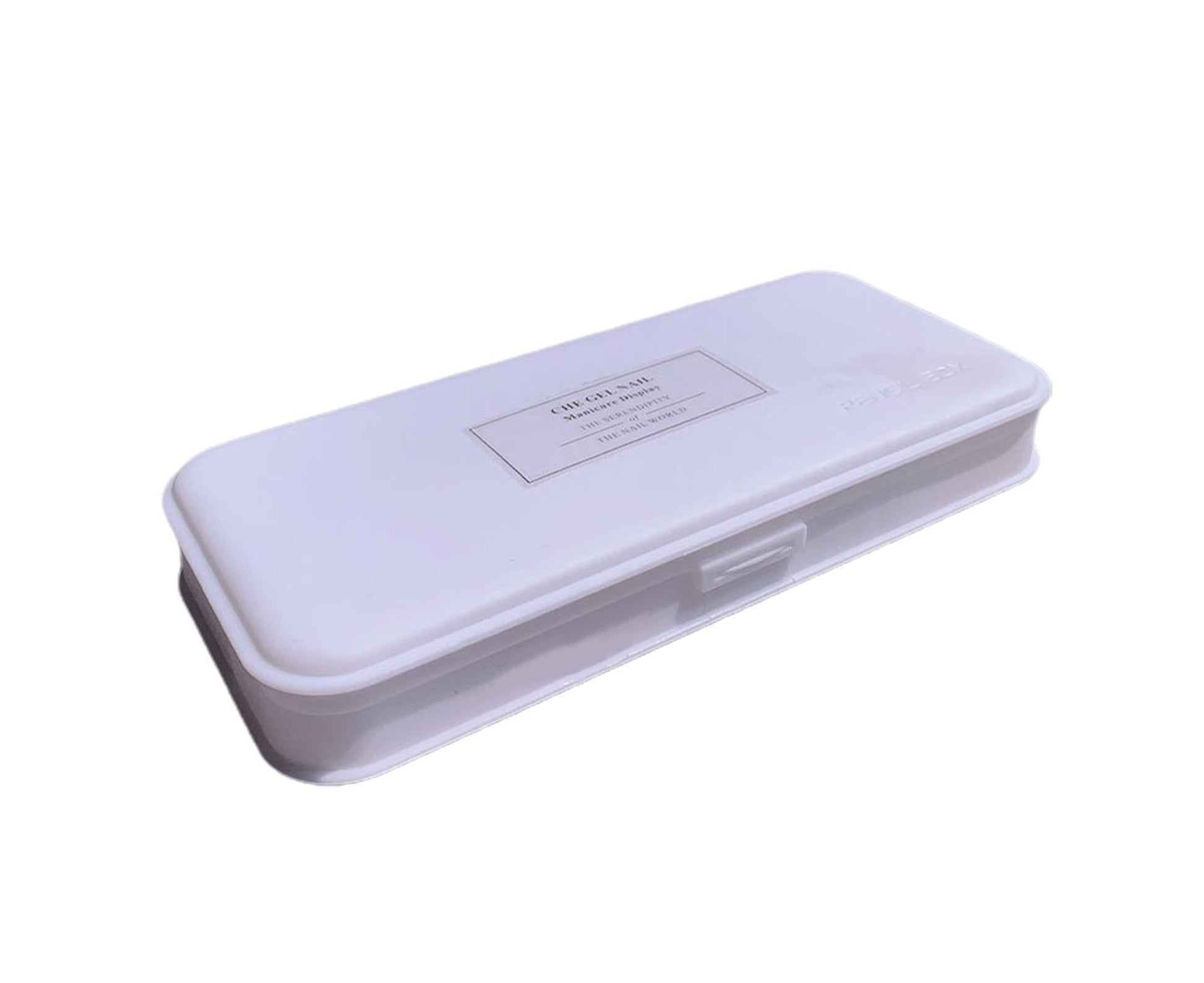 Nail Tools Box Nail Accessories Organizer Plastic Storage-White V1263-JX-830