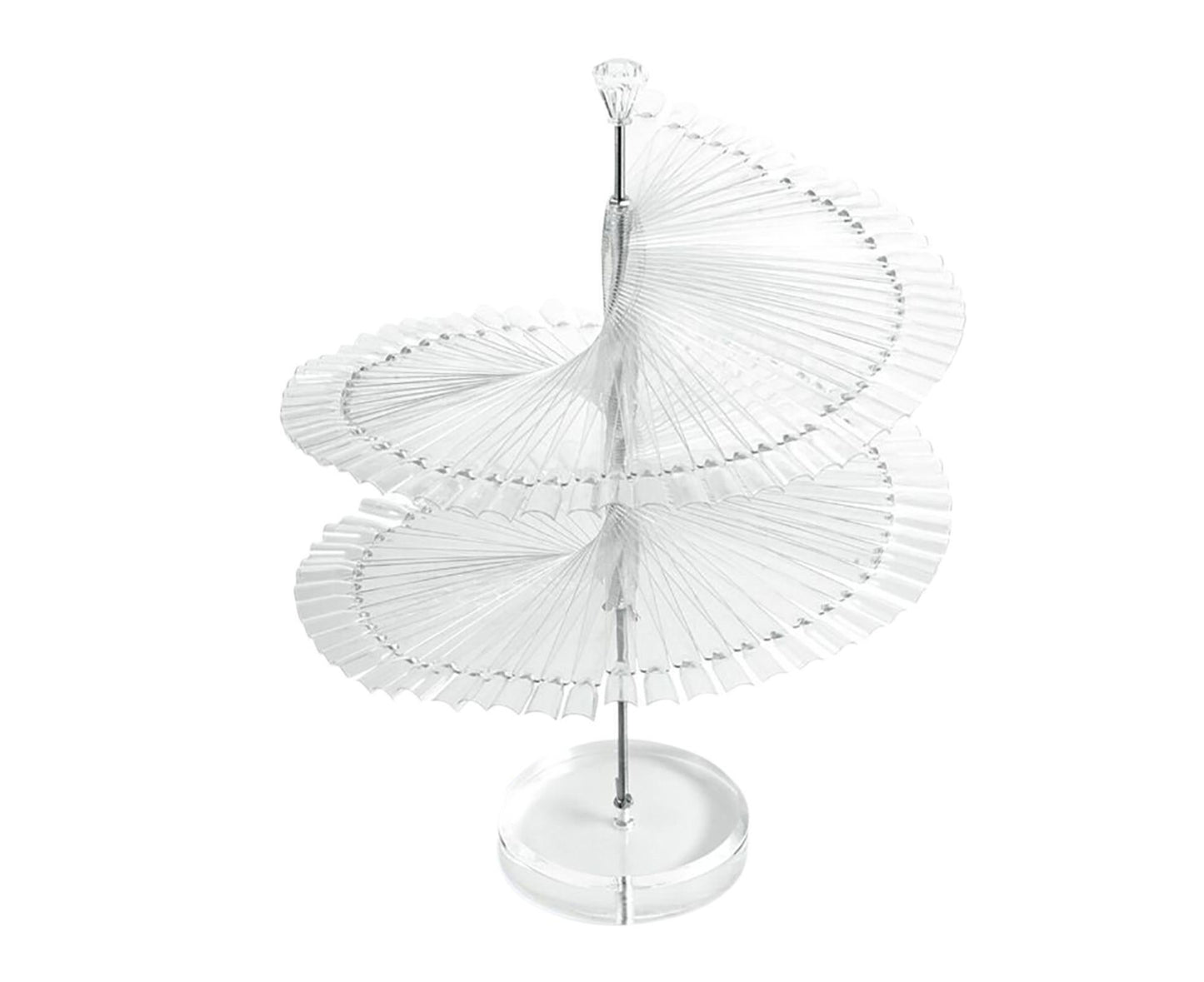 Gel Polish Display Stand Smooth Edge Reusable-Transparent V1263-JX-833