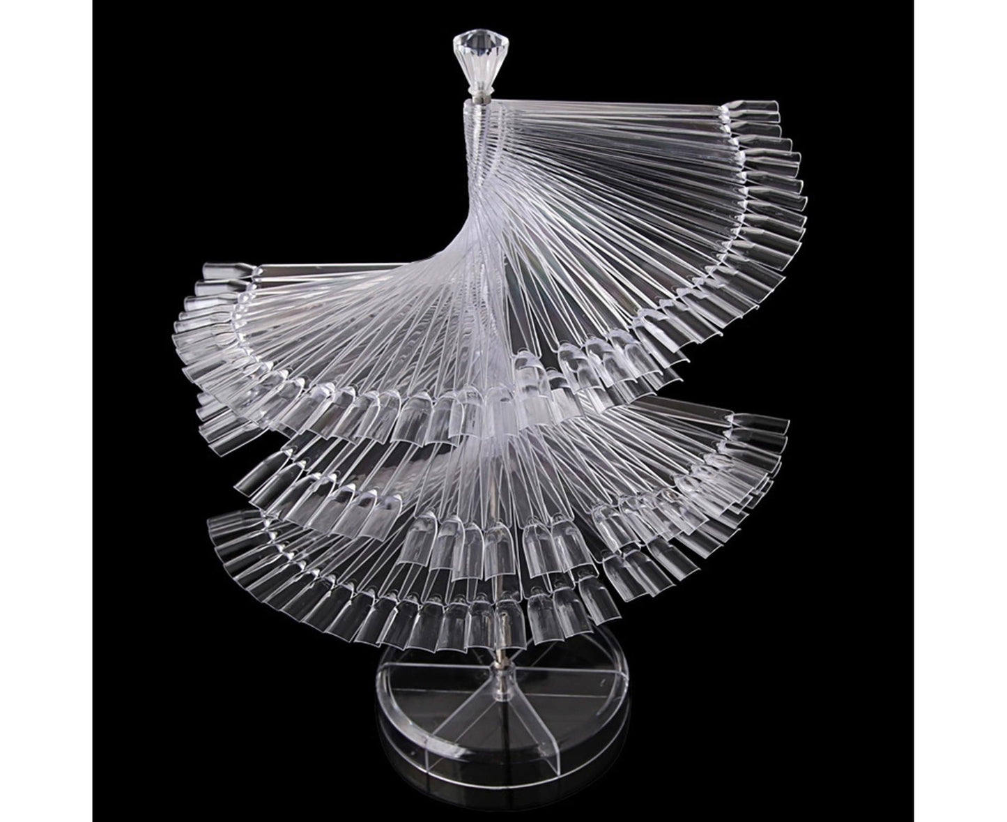 Gel Polish Display Stand Smooth Edge Reusable-Transparent V1263-JX-833