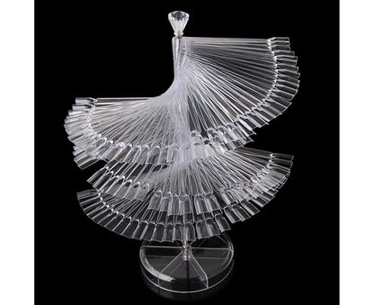 Gel Polish Display Stand Smooth Edge Reusable-Transparent V1263-JX-833