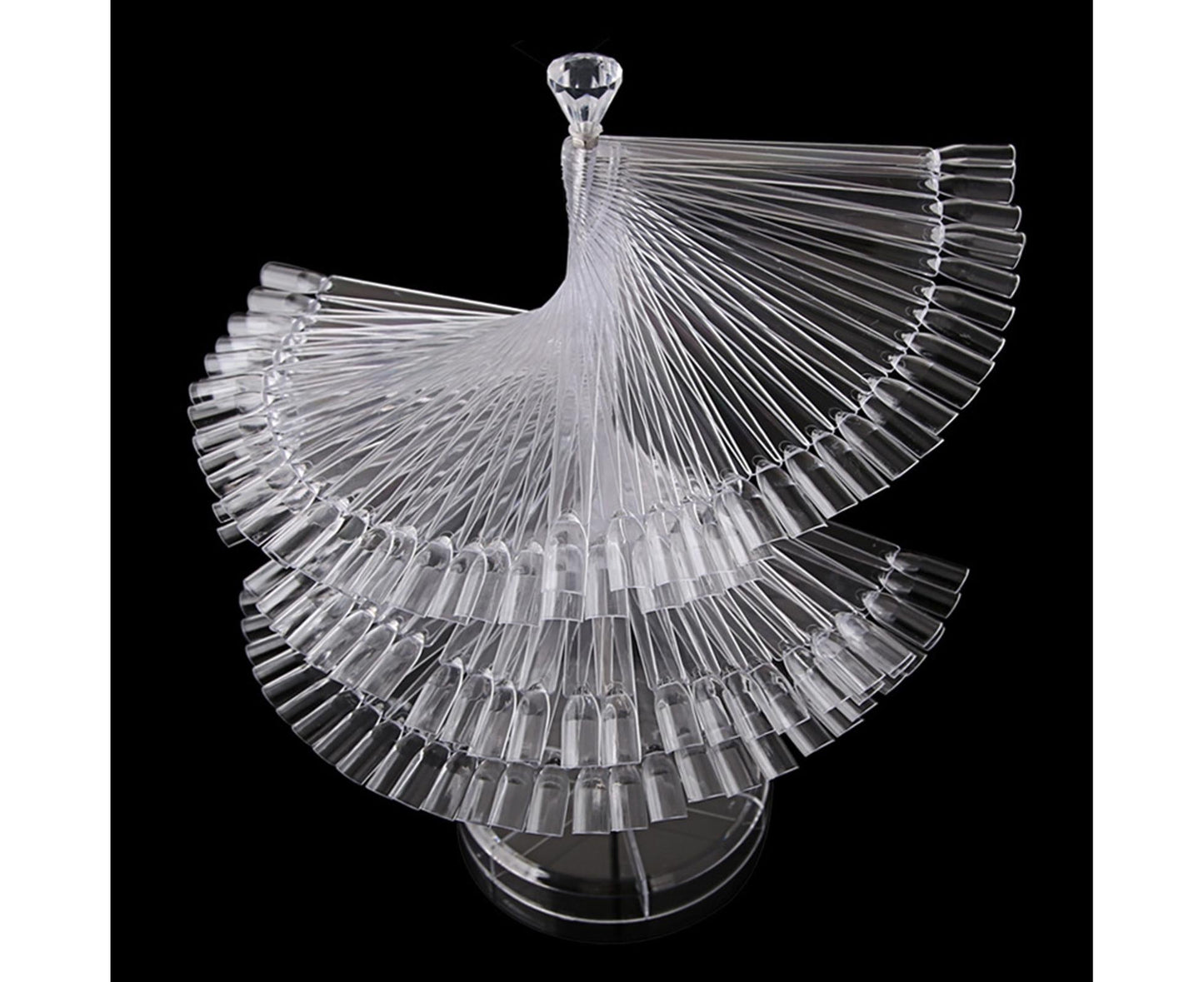 Gel Polish Display Stand Smooth Edge Reusable-Transparent V1263-JX-833