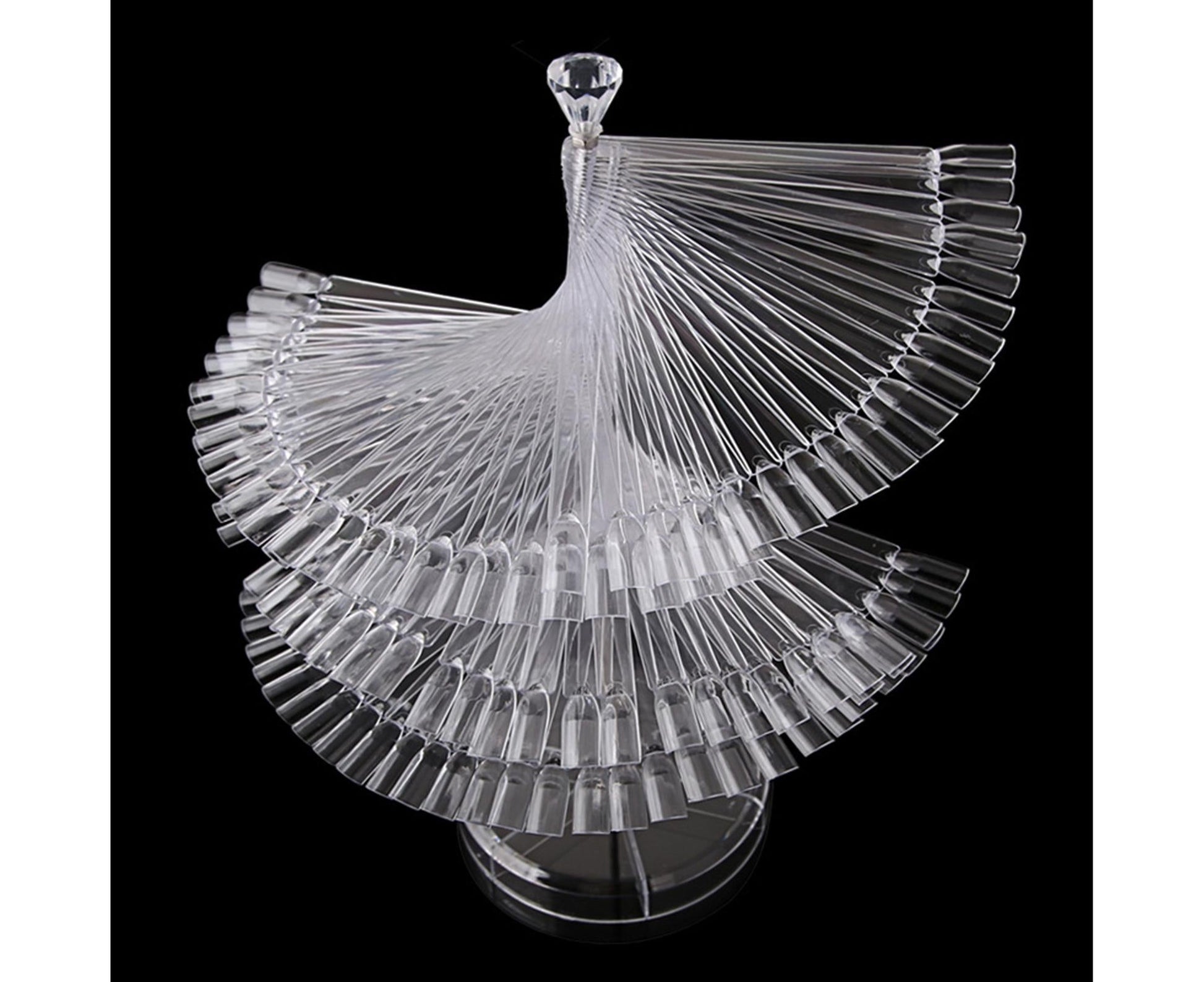Gel Polish Display Stand Smooth Edge Reusable-Transparent V1263-JX-833