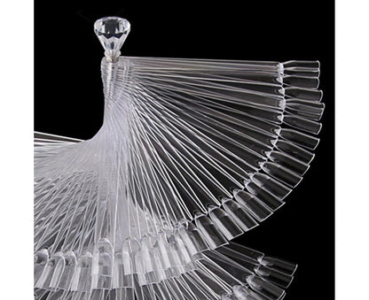 Gel Polish Display Stand Smooth Edge Reusable-Transparent V1263-JX-833