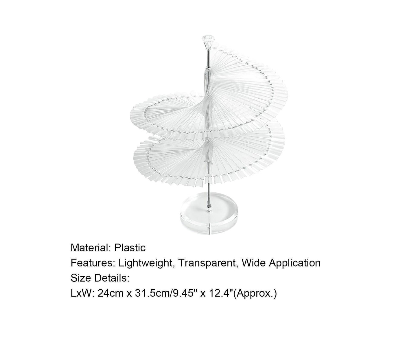Gel Polish Display Stand Smooth Edge Reusable-Transparent V1263-JX-833