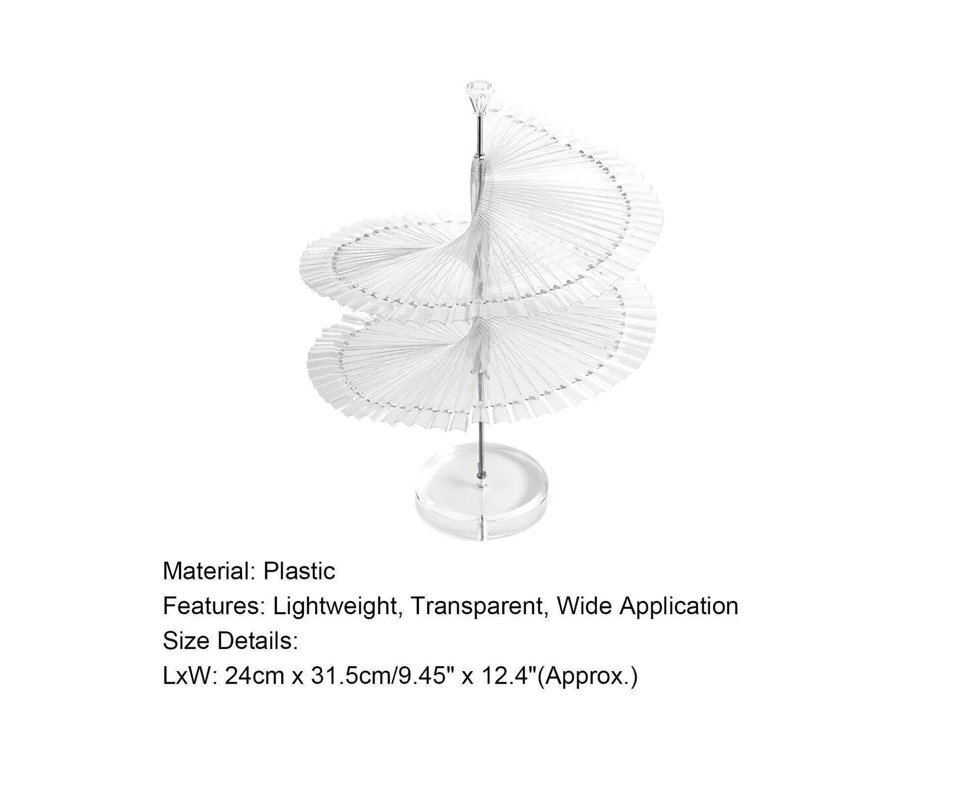 Gel Polish Display Stand Smooth Edge Reusable-Transparent V1263-JX-833