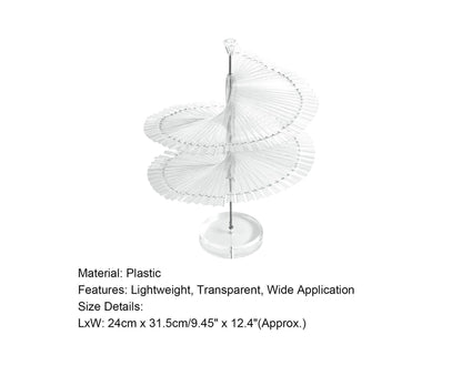 Gel Polish Display Stand Smooth Edge Reusable-Transparent V1263-JX-833