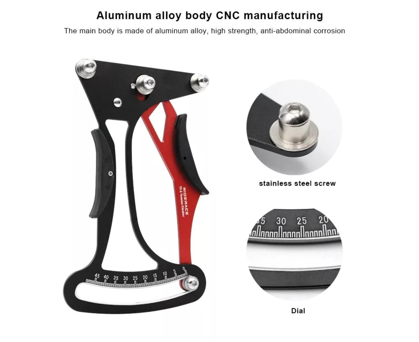Professional Wheel Spoke Meter Precise Calibration Labor-Saving CNC Process Aluminum Alloy Spoke Tension V1263-JX-834