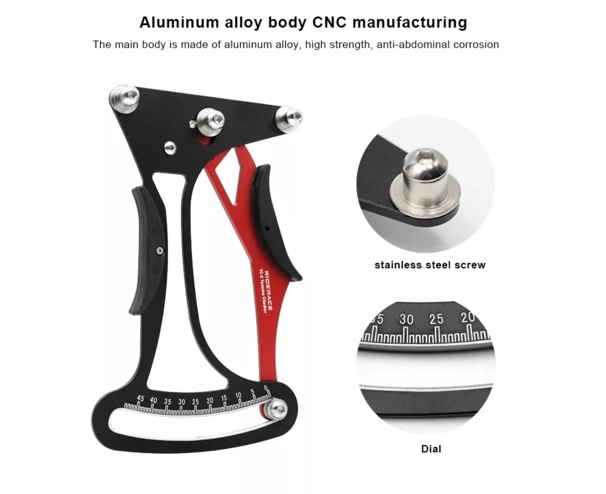 Professional Wheel Spoke Meter Precise Calibration Labor-Saving CNC Process Aluminum Alloy Spoke Tension V1263-JX-834