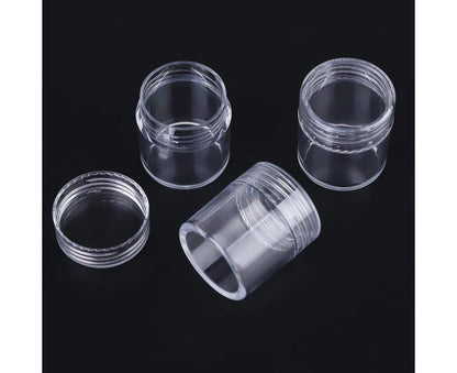 30 Jars Plastic Transparent Nail Art Rhinestone Storage Box Jewelry Organizer V1263-JX-840