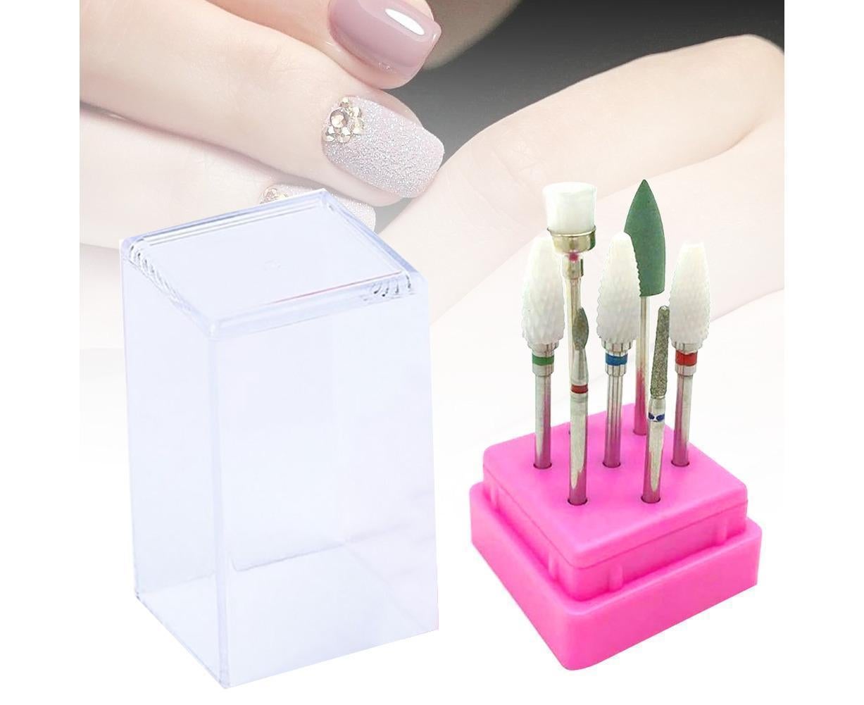 7Pcs Tungsten Steel Ceramics Remove Gel Polish Manicure Pedicure Nail Drill Bits-8# V1263-JX-841
