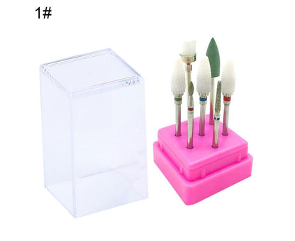 7Pcs Tungsten Steel Ceramics Remove Gel Polish Manicure Pedicure Nail Drill Bits-8# V1263-JX-841
