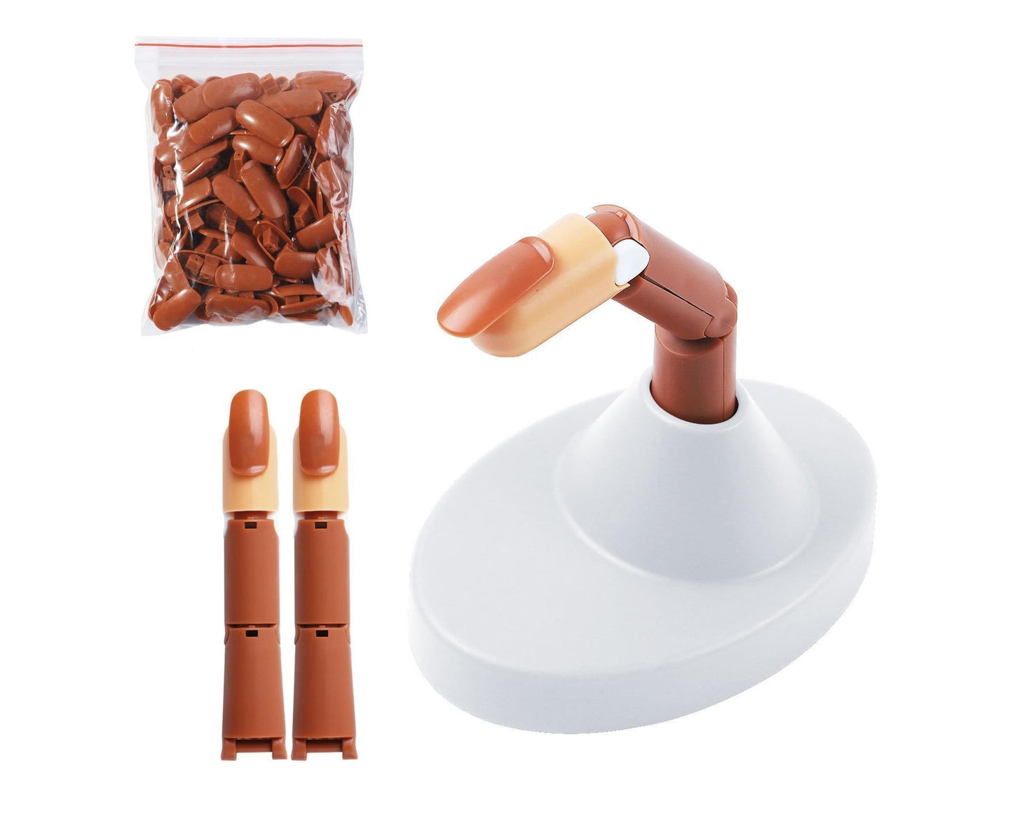 Mechanical Nail Finger Model Anti-Slip ABS - White V1263-JX-842
