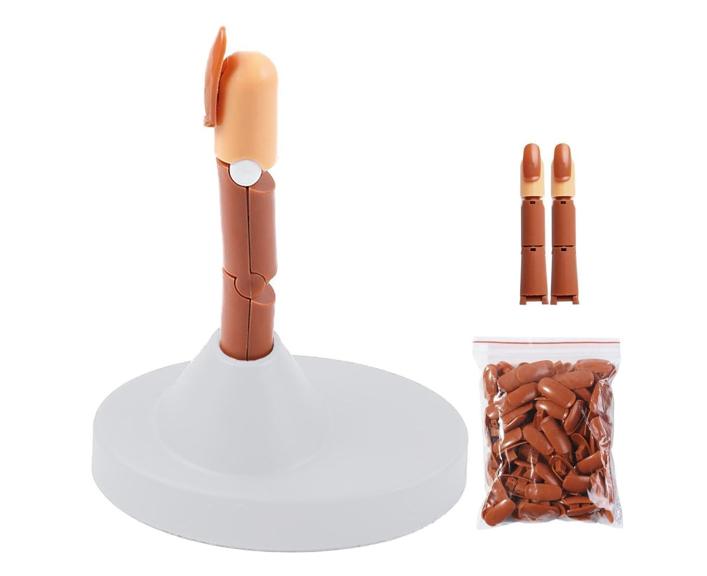 Mechanical Nail Finger Model Anti-Slip ABS - White V1263-JX-842