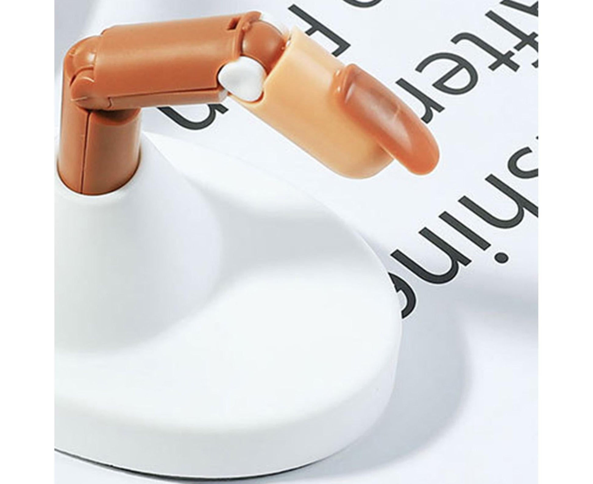 Mechanical Nail Finger Model Anti-Slip ABS - White V1263-JX-842