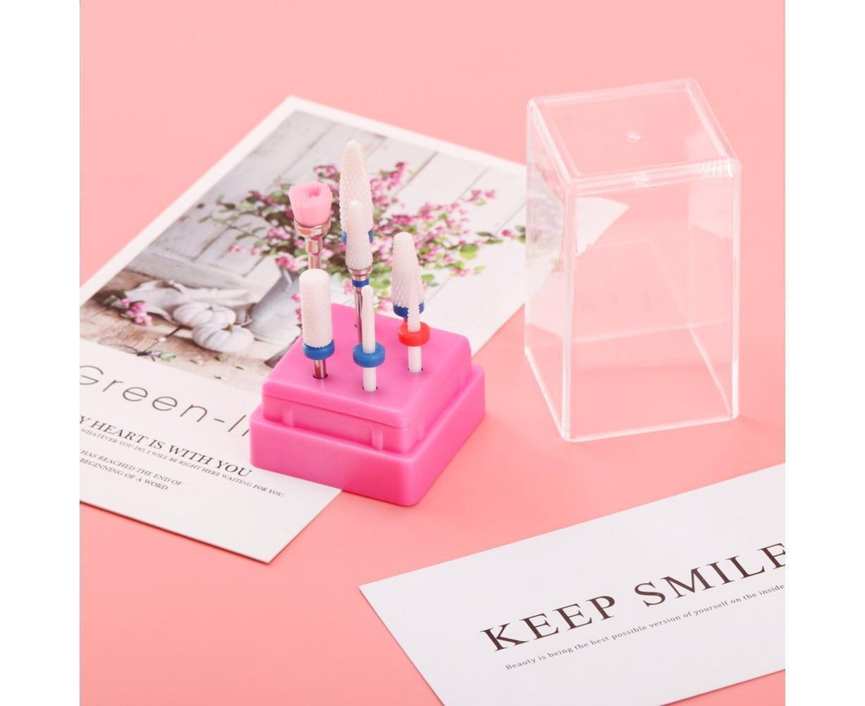 Ceramic Steel Alloy Grinding Dead Skin Removal Nail Art Drill Bit Brush Set-3# V1263-JX-844