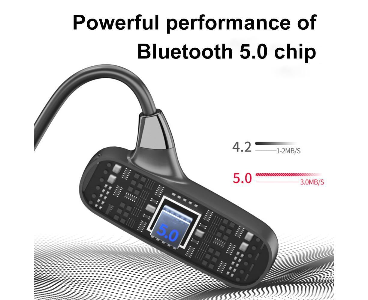 Open Ear Wireless Bone Conduction Headphones with Bluetooth Microphone V1263-JX-85