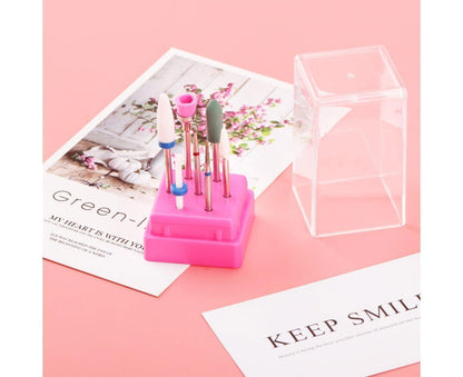Ceramic Steel Alloy Grinding Dead Skin Removal Nail Art Drill Bit Brush Set-2# V1263-JX-850