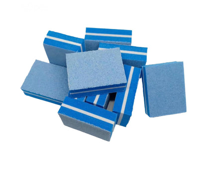 50Pcs / Bag Nail File Mini Multi-function Sponge Manicure Tools Buffer Blocks for Nail-Blue V1263-JX-854