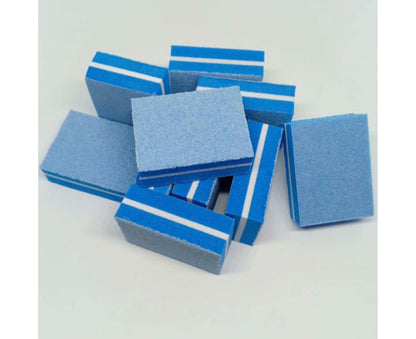 50Pcs / Bag Nail File Mini Multi-function Sponge Manicure Tools Buffer Blocks for Nail-Blue V1263-JX-854