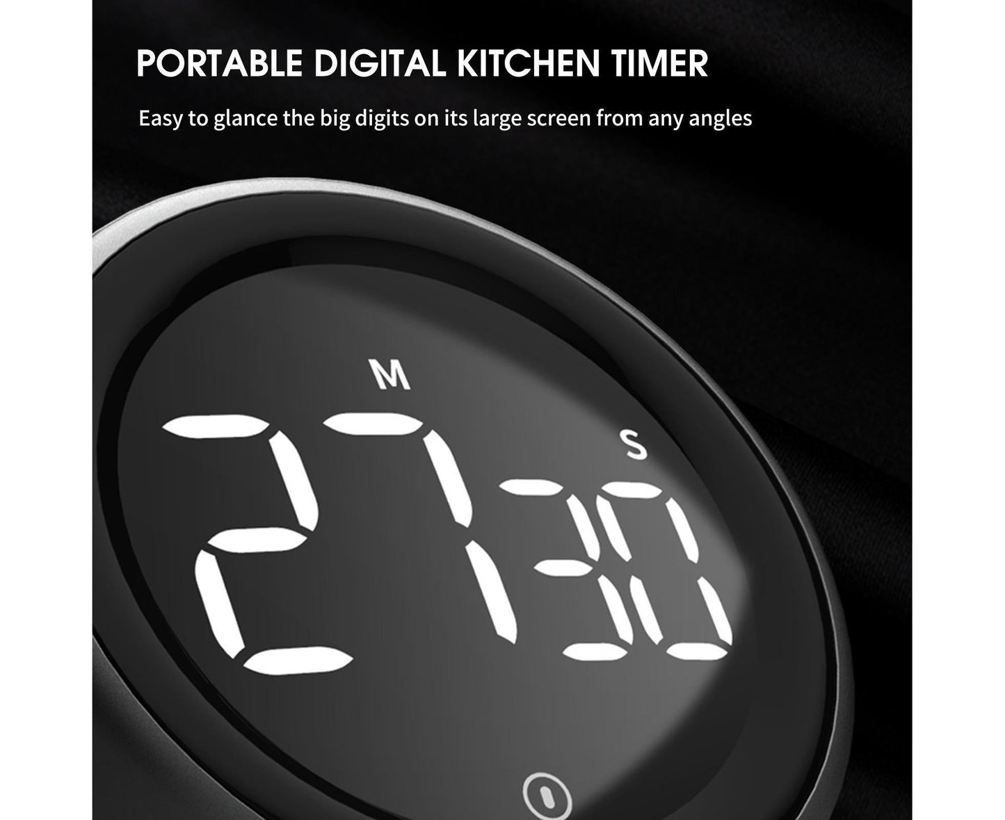 Kitchen Timer - Digital Countdown - Loud Alarm V1263-JX-856