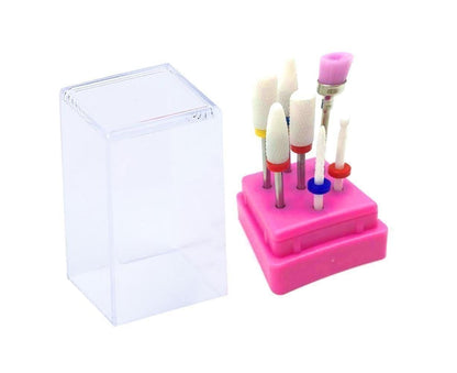 7Pcs Tungsten Steel Ceramics Remove Gel Polish Manicure Pedicure Nail Drill Bits-7# V1263-JX-857