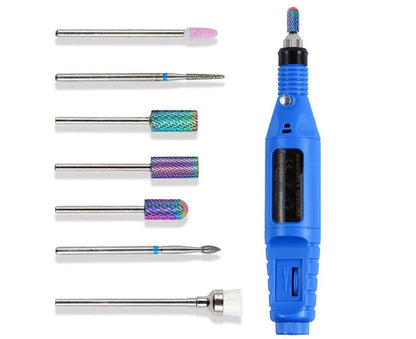 7Pcs Tungsten Steel Ceramics Remove Gel Polish Manicure Pedicure Nail Drill Bits-4# V1263-JX-858