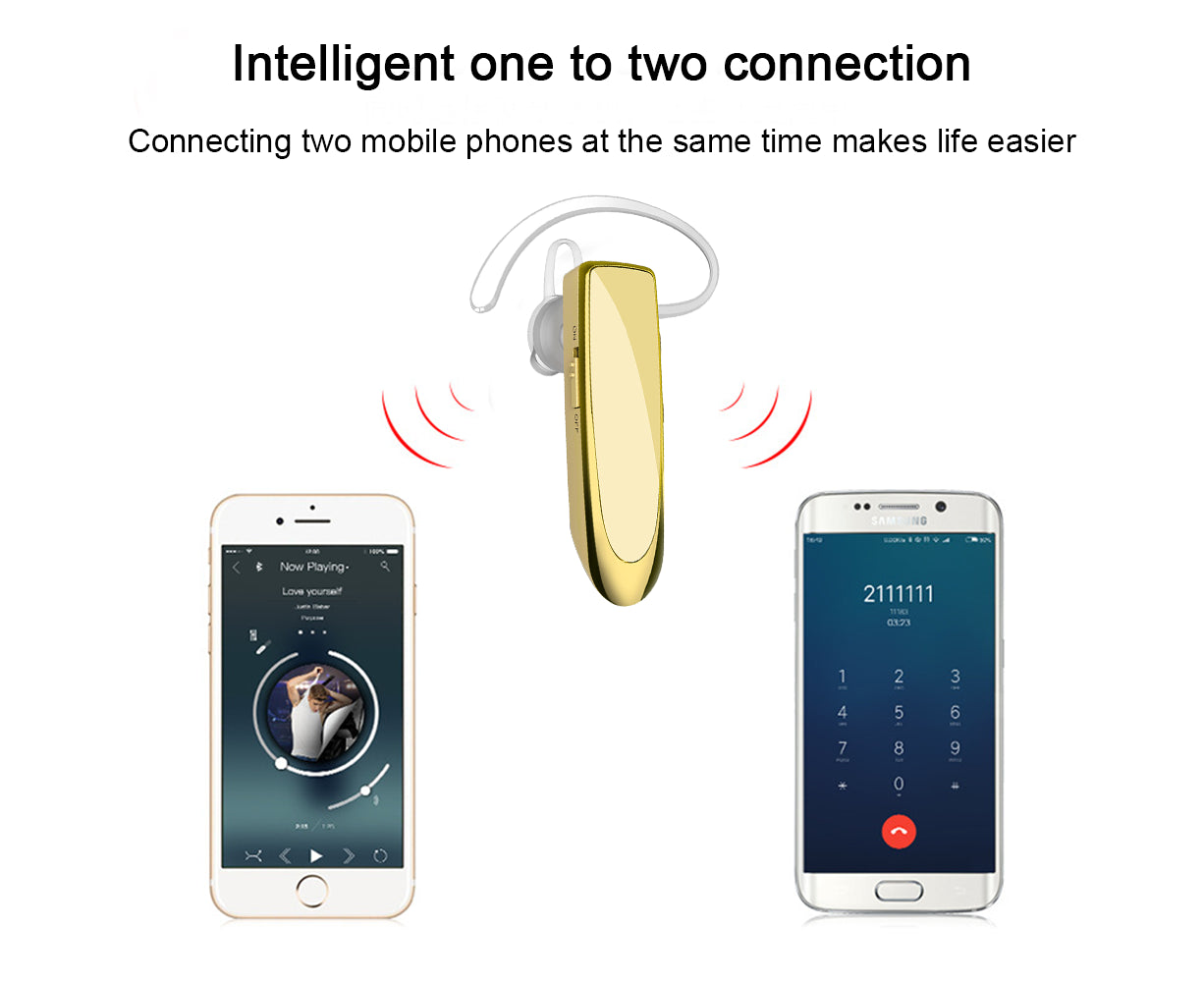 Bluetooth Earpiece V4.1 Wireless Handsfree Headset 30Days Standby Time V1263-JX-86
