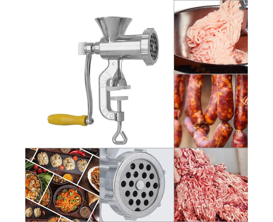 Hand Sausage Filler Maker Manual Kitchen Meat Grinder Mincer Stuffer Table V1263-JX-860