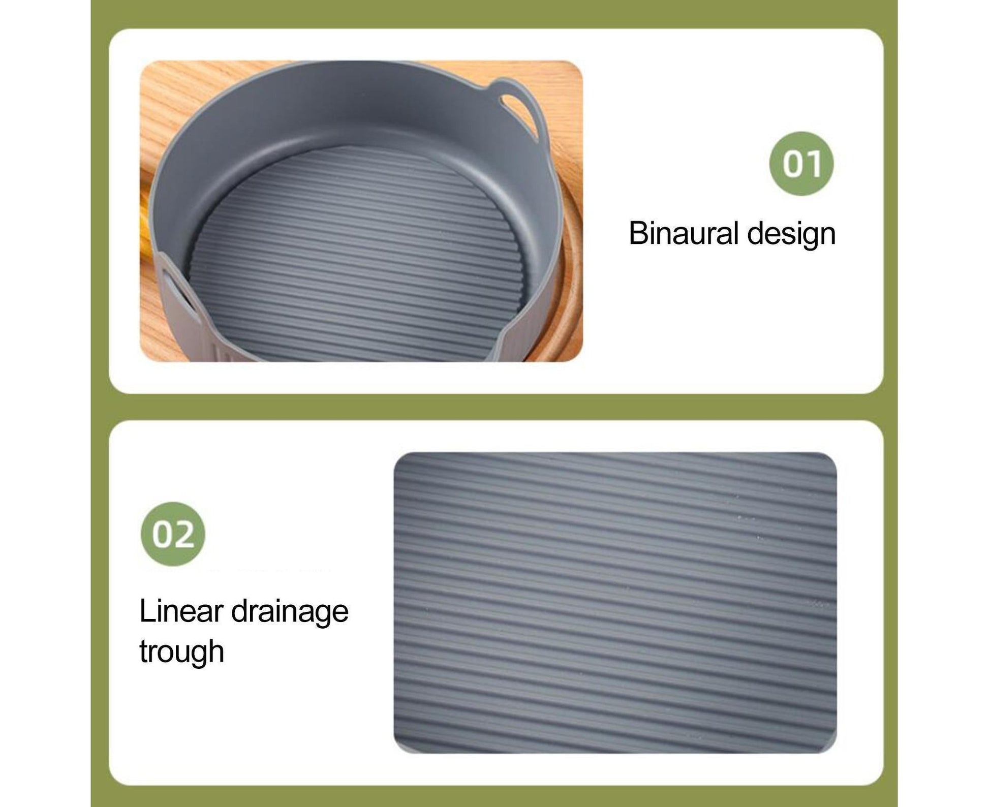 Liner Pad Silicone Basket Replacement - Grey V1263-JX-866