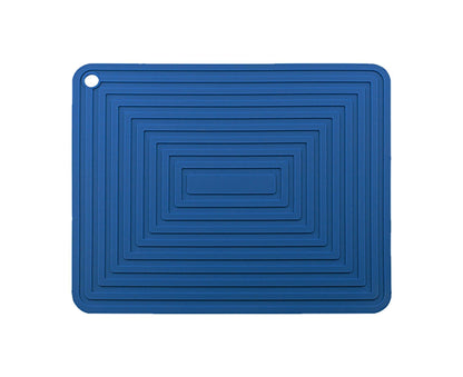Table Mat Silicone Rectangular - Navy Blue V1263-JX-867
