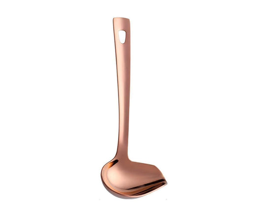 Stainless Steel Duck Mouth Oil Spoon Hanging Hot Pot Soup Ladle Scoop Tableware-Rose Gold V1263-JX-869