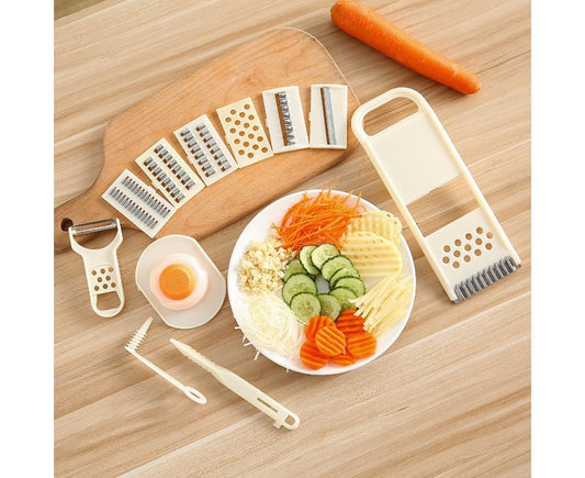 11Pcs Manual Vegetable Slicer Cutter Potato Peeler Onion Grater Kitchen Tool V1263-JX-870