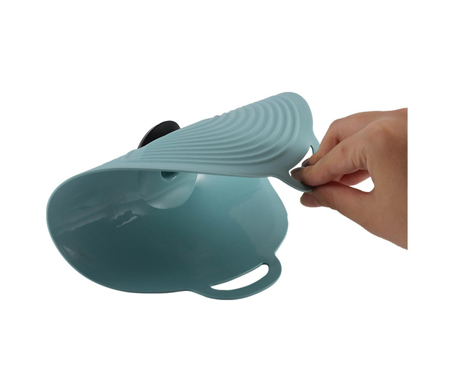 Pot Lid Reusable Heat-resistant Silicone Leak Proof Fresh-keeping Cover for Kitchen-Light Blue XL V1263-JX-871