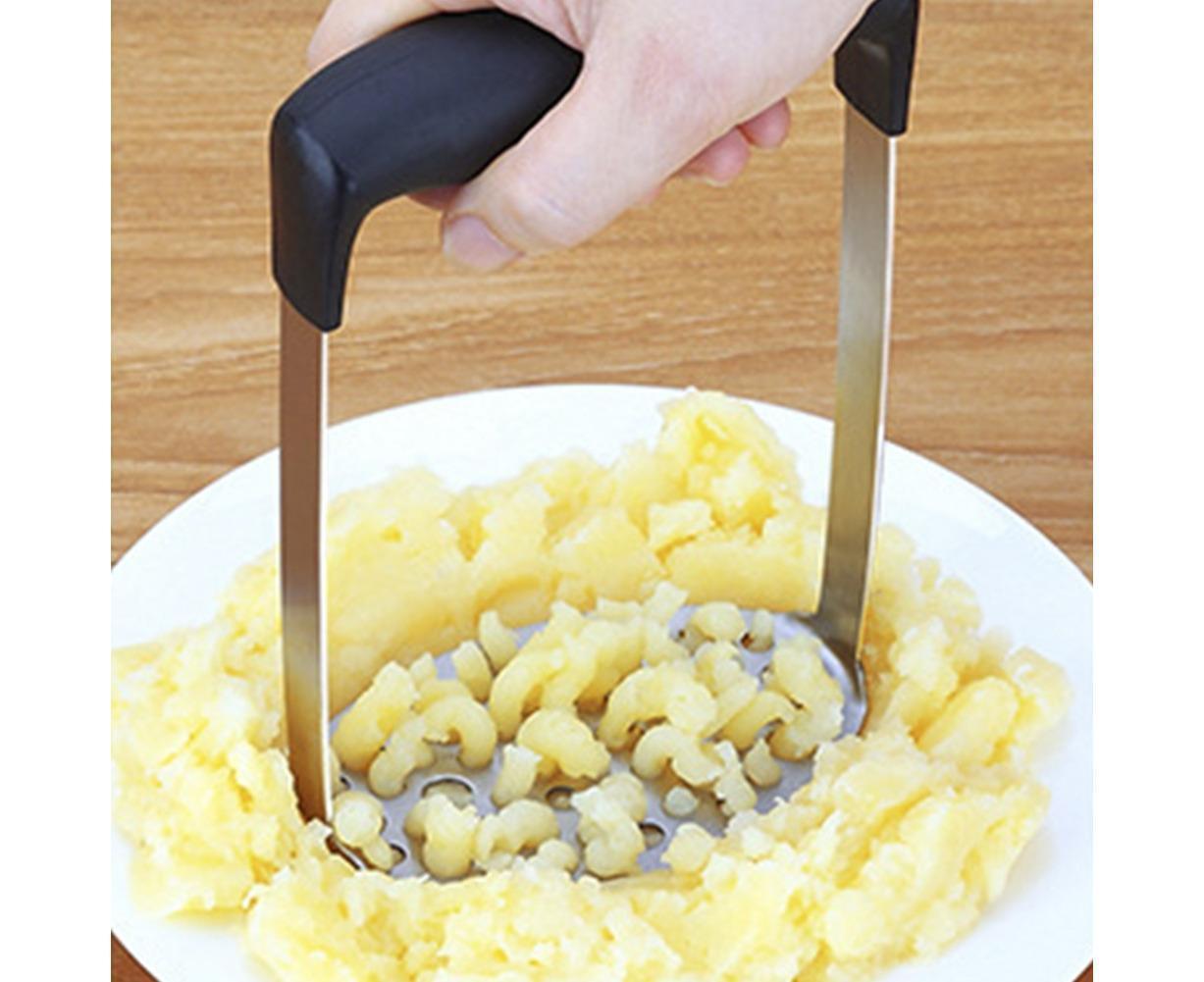 Stainless Steel Puree Potato Masher Kitchen Tool Vegetables Fruits Ricer Presser V1263-JX-874