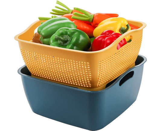 Kitchen Strainer Set - Double-Layer Plastic - Detachable V1263-JX-879