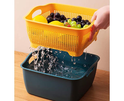 Kitchen Strainer Set - Double-Layer Plastic - Detachable V1263-JX-879