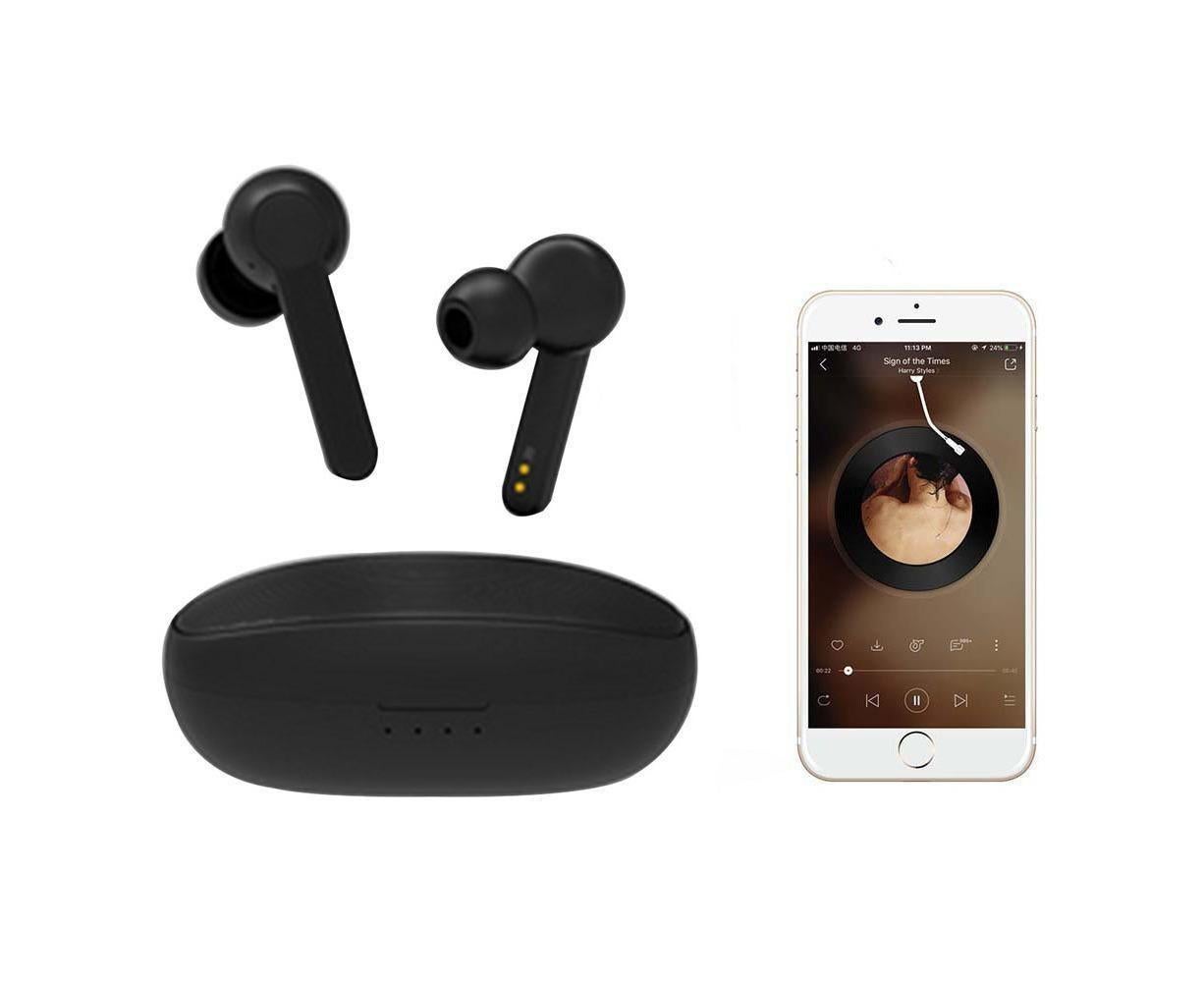 Bluetooth 5.0 Wireless Earbuds TWS Stereo Headphones with Mic V1263-JX-88