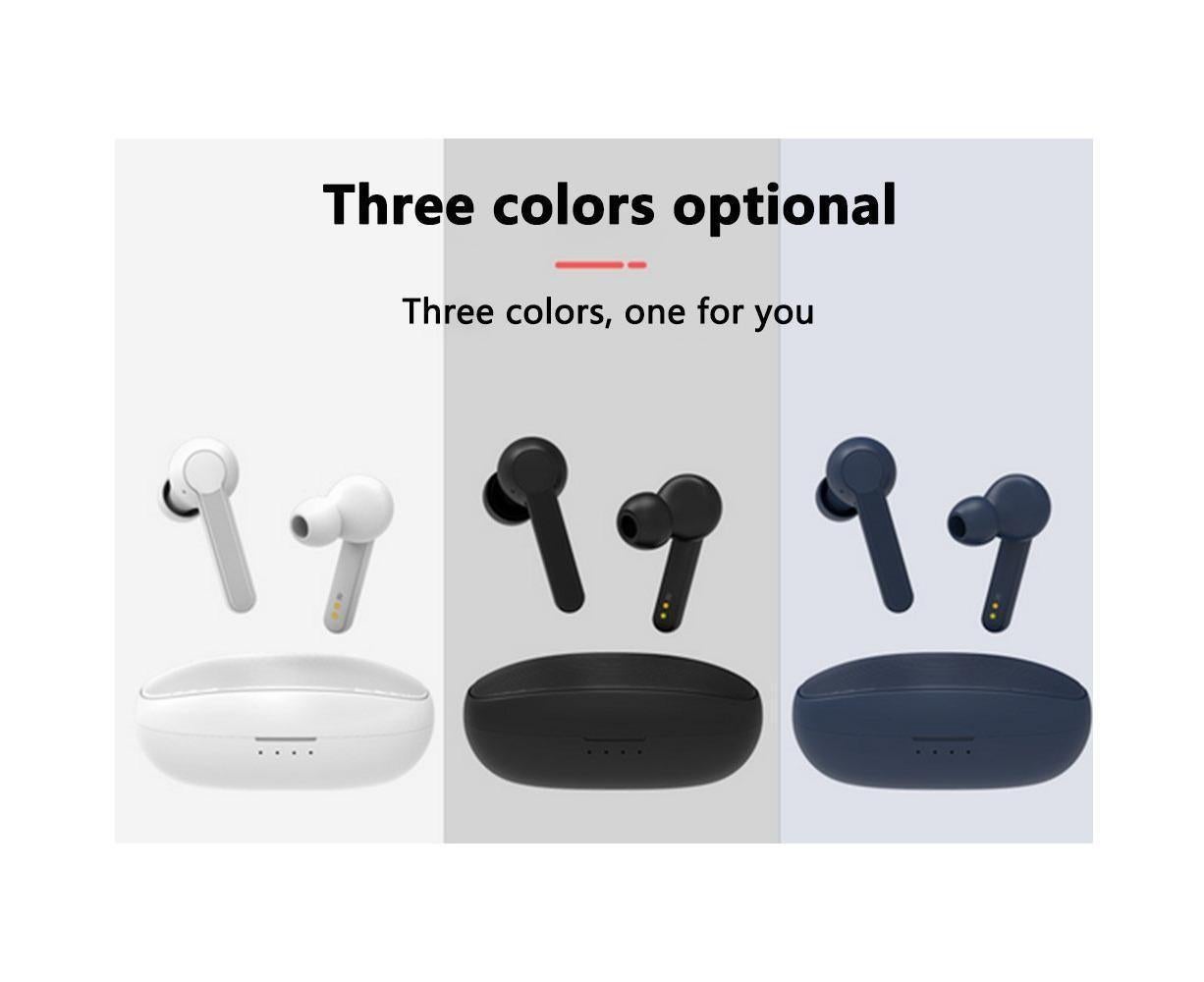 Bluetooth 5.0 Wireless Earbuds TWS Stereo Headphones with Mic V1263-JX-88