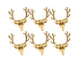 6Pcs Napkin Holder Deer Design Metal Table Decoration - Golden V1263-JX-880