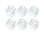 6Pcs Napkin Buckle Exquisite Elegant Fashion Table Decoration Napkin Rings for Kitchen-Silver V1263-JX-882
