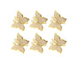 6Pcs Butterfly Shape Napkin Holder Table Decoration - Beige Yellow V1263-JX-886