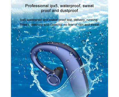 Wireless Bluetooth Earpiece V5.0 35 Hrs Talktime Hands-Free Earphones. V1263-JX-89