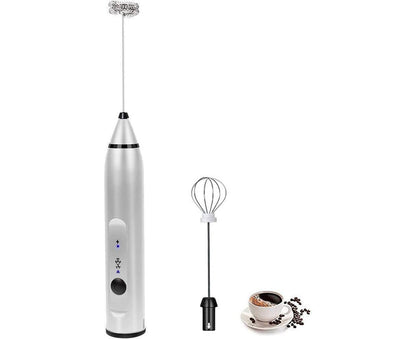 Milk Frother - Handheld Rechargeable - Stainless Whisks V1263-JX-893