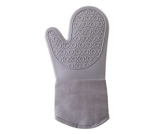 1Pc Heat-insulated Glove Non-slip Silicone - Grey V1263-JX-899