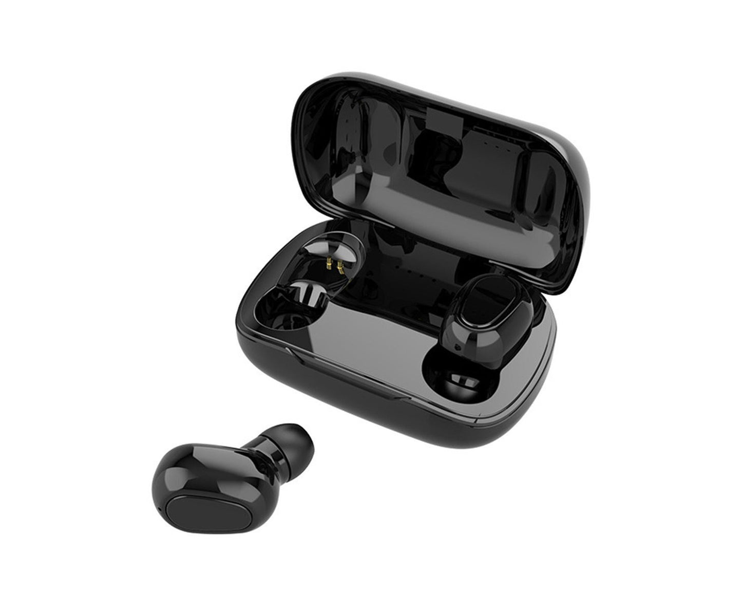 True Wireless Earbuds - Stereo Sound - Sports Bluetooth 5.0 - Black V1263-JX-9