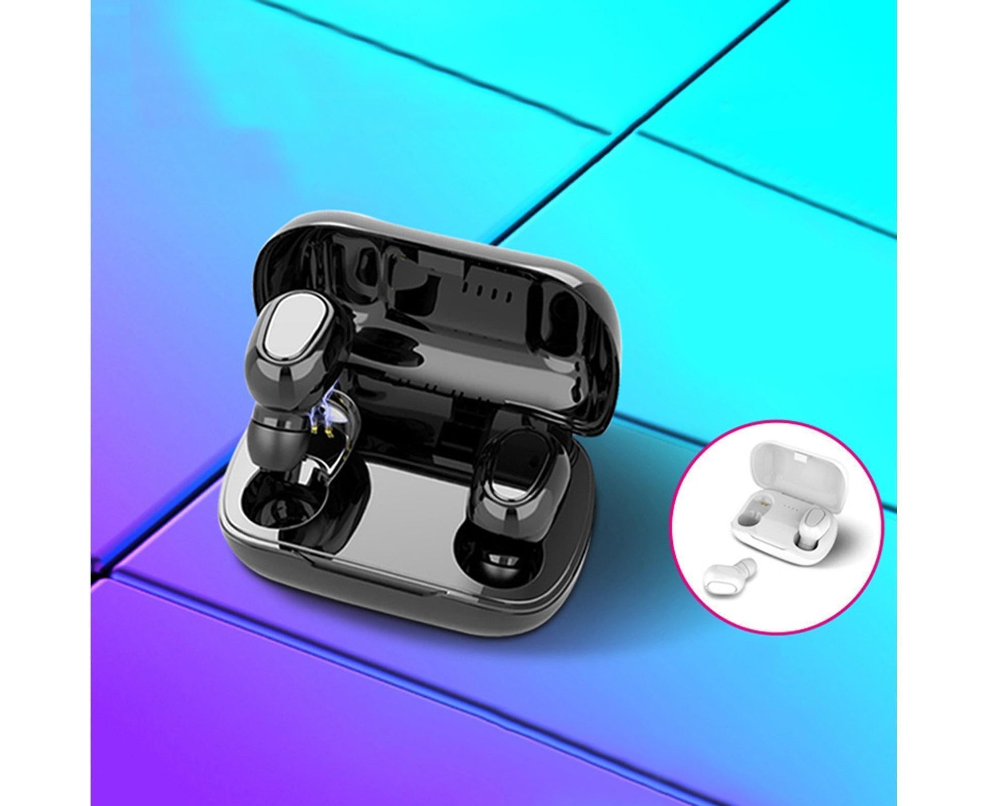 True Wireless Earbuds - Stereo Sound - Sports Bluetooth 5.0 - Black V1263-JX-9