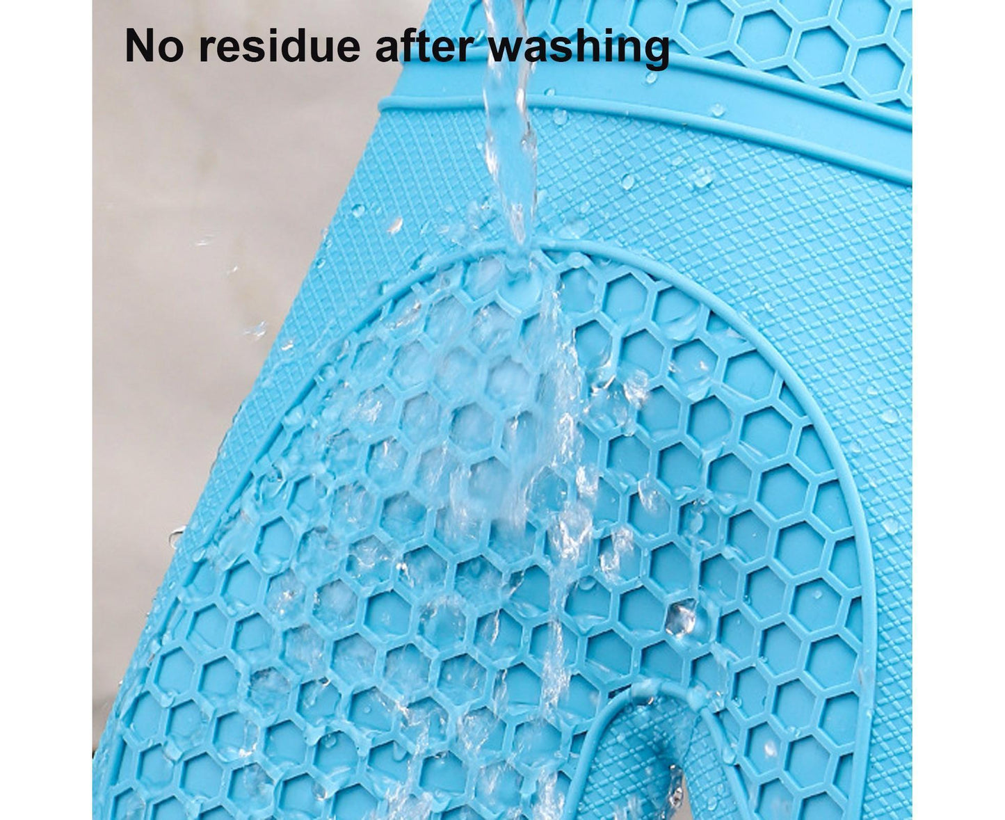 1Pc Waterproof Heat Resistant Silicone Mitt Triple Layer Hot Pads Oven Glove for Kitchen-Blue V1263-JX-900