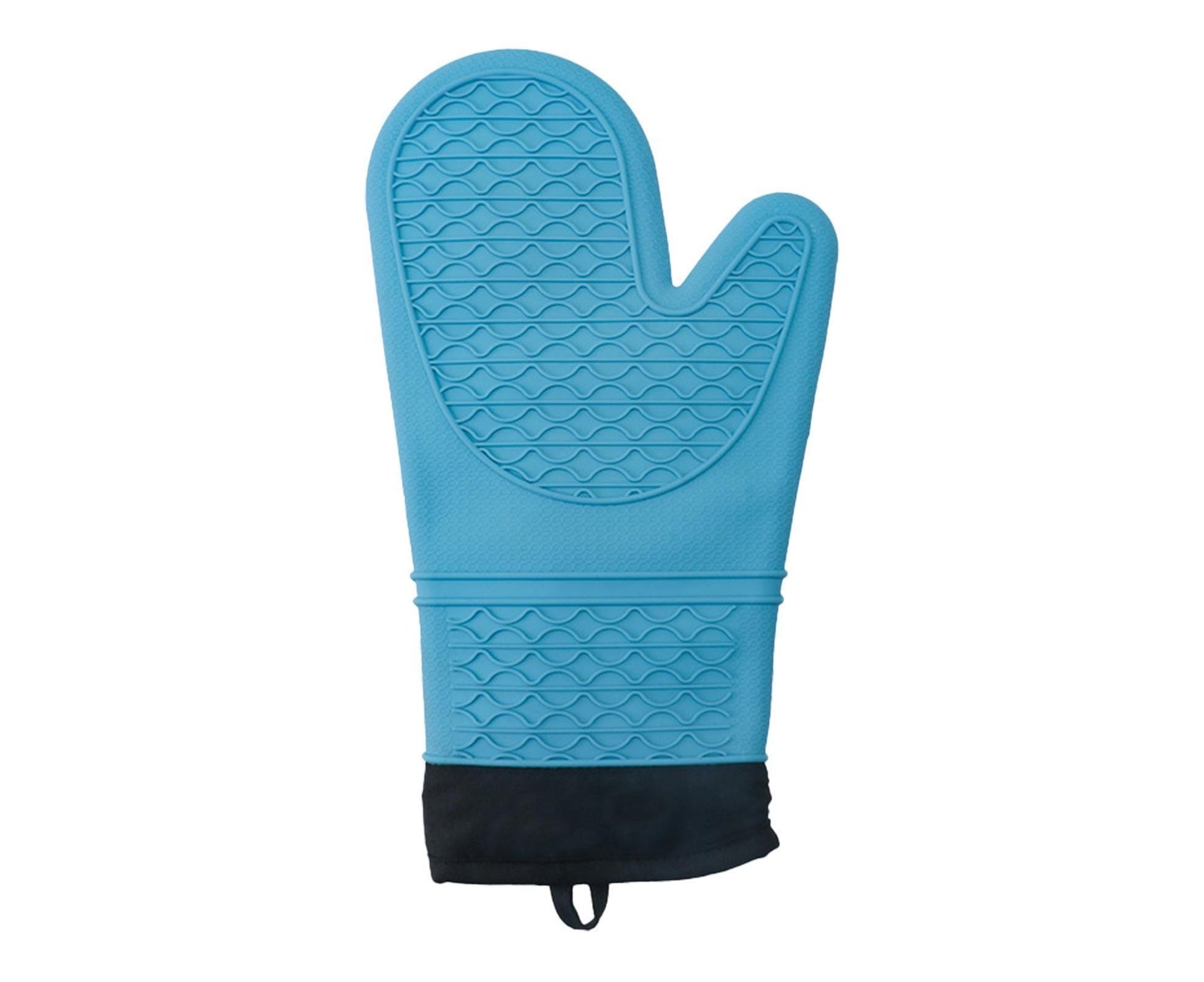 1Pc Oven Mitt Silicone Extra Length - Sky Blue V1263-JX-908